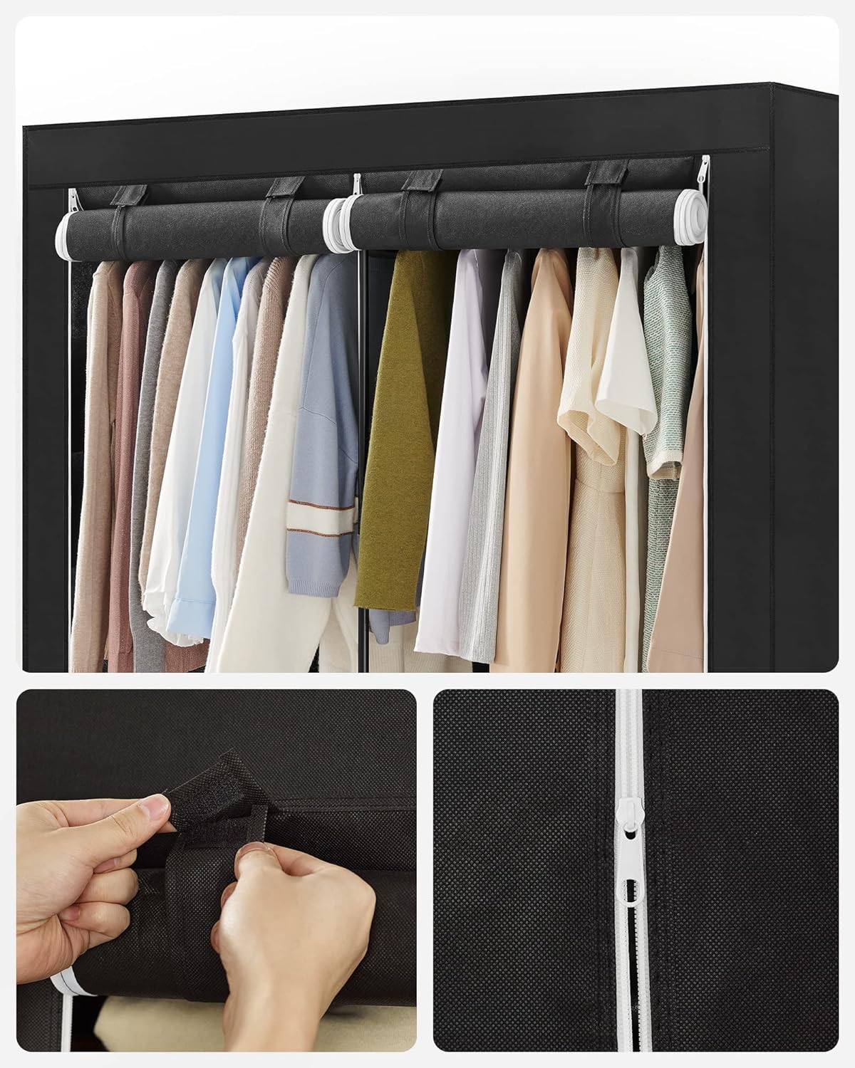 SONGMICS Portable Closet with Cover