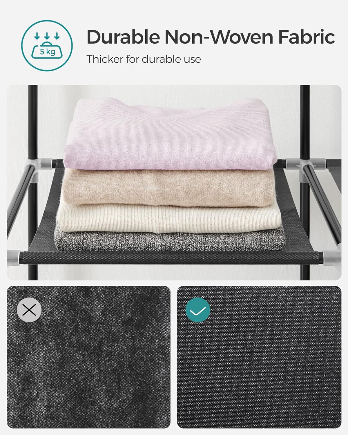 SONGMICS Portable Closet with Cover