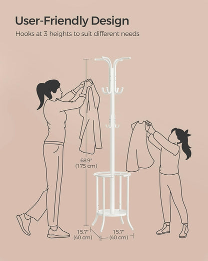 SONGMICS Coat Rack Freestanding