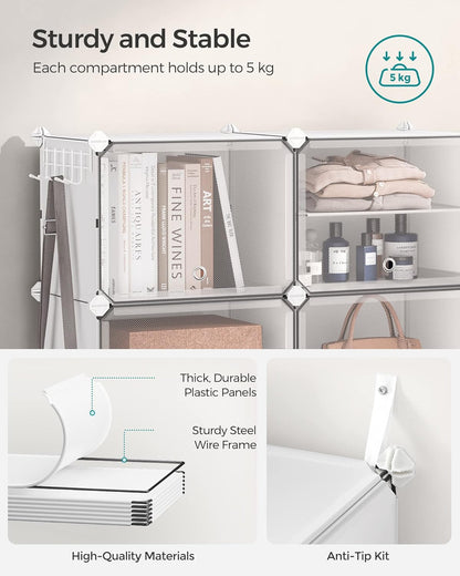 SONGMICS 8-Slot Shoe Rack