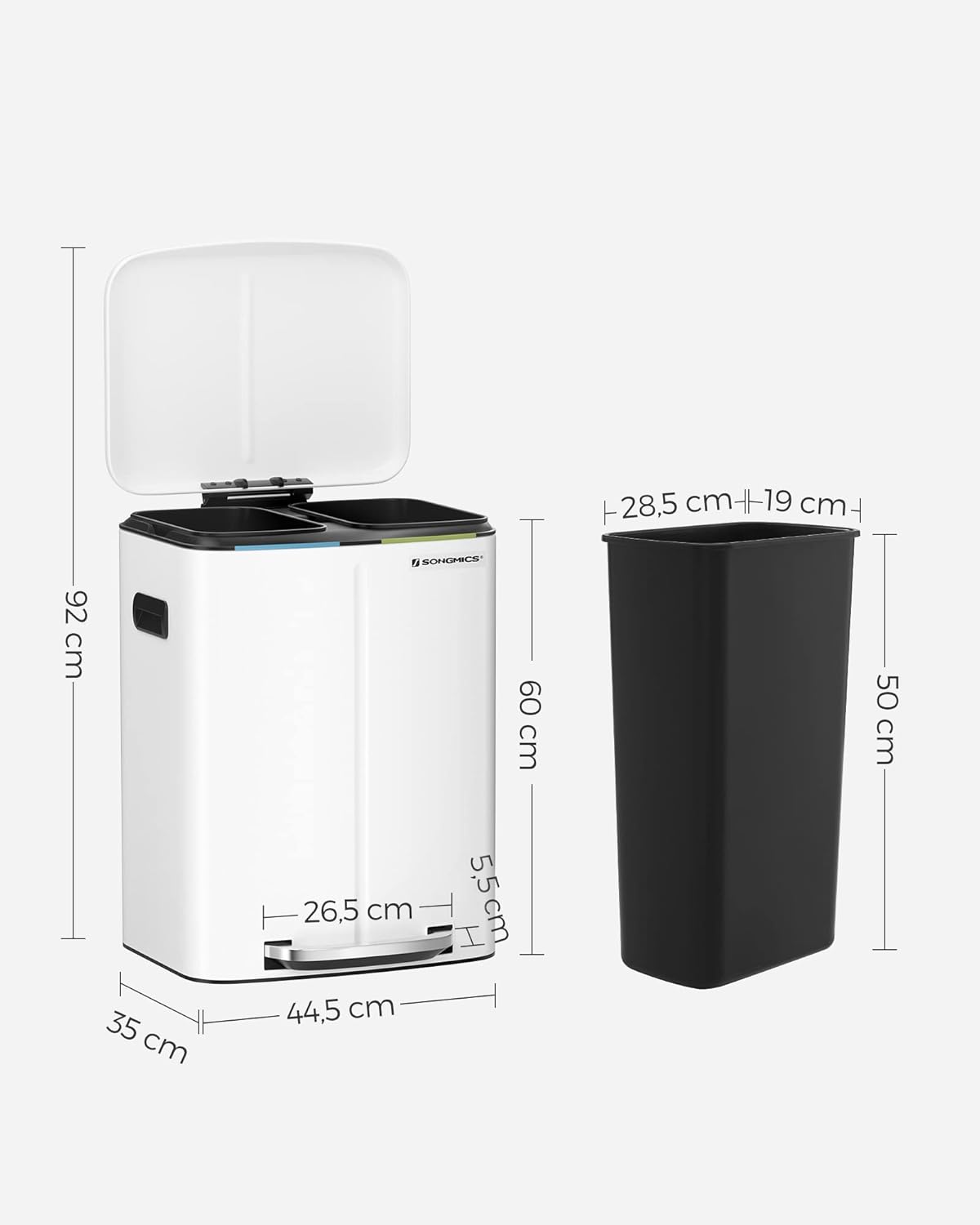 SONGMICS Kitchen Container