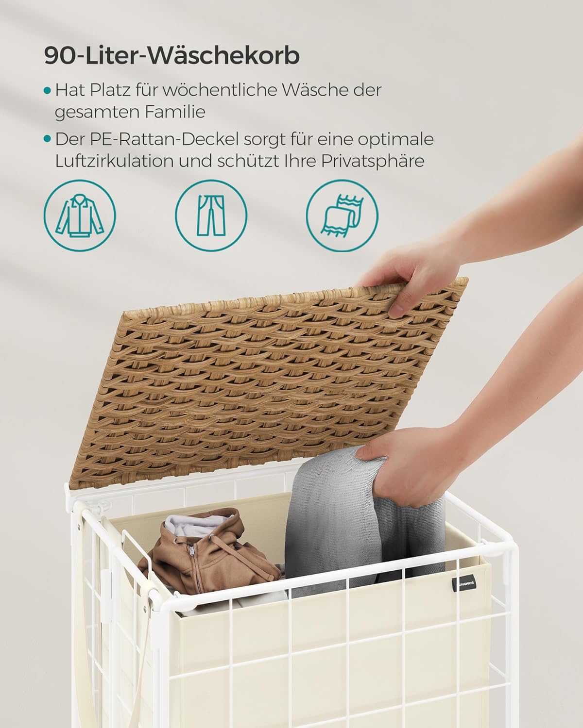 SONGMICS Laundry Basket