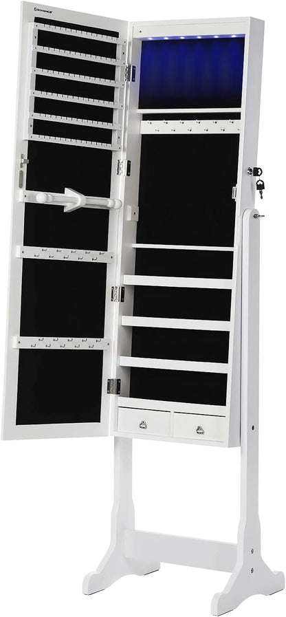 SONGMICS LED Jewelry Cabinet