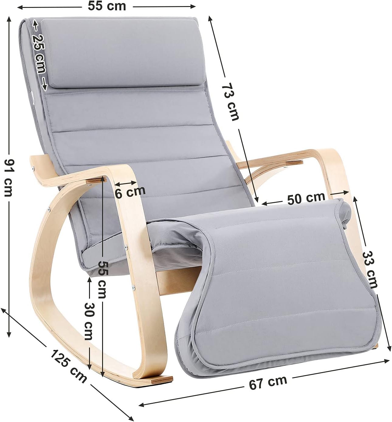 Songmics Armchair, Rocking Chair