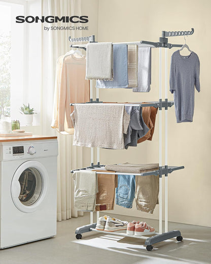 SONGMICS Large Clothes Airer