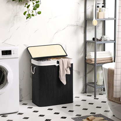 SONGMICS Bamboo Laundry Basket