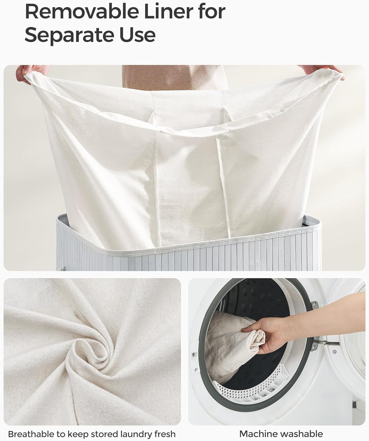 SONGMICS Laundry Hamper Basket