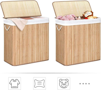 SONGMICS Bamboo Laundry Basket
