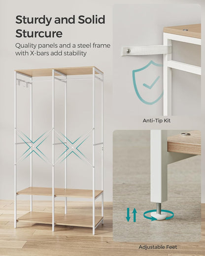 SONGMICS Portable Clothes Wardrobe
