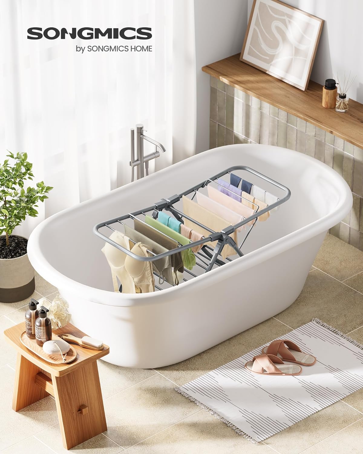 SONGMICS Small Laundry Airer