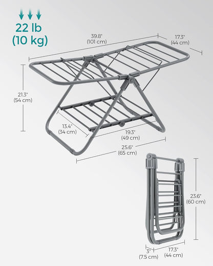 SONGMICS Small Laundry Airer