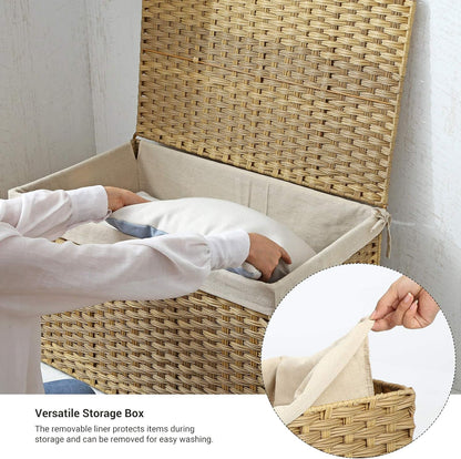 SONGMICS Storage Basket with Lid