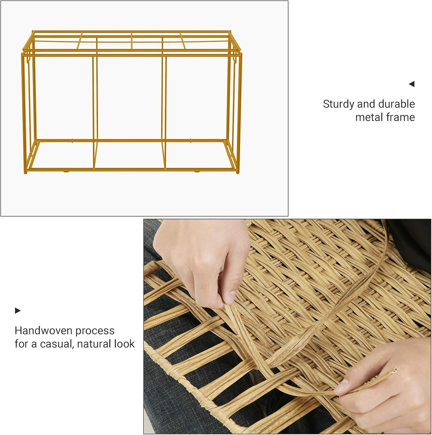 SONGMICS Storage Basket with Lid