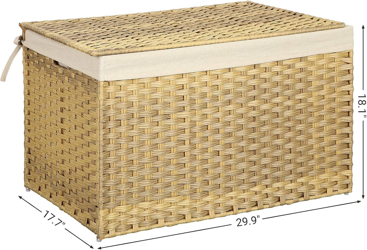 SONGMICS Storage Basket with Lid