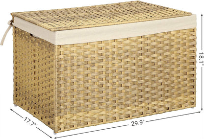SONGMICS Storage Basket with Lid