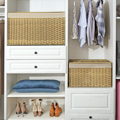 SONGMICS Storage Basket with Lid