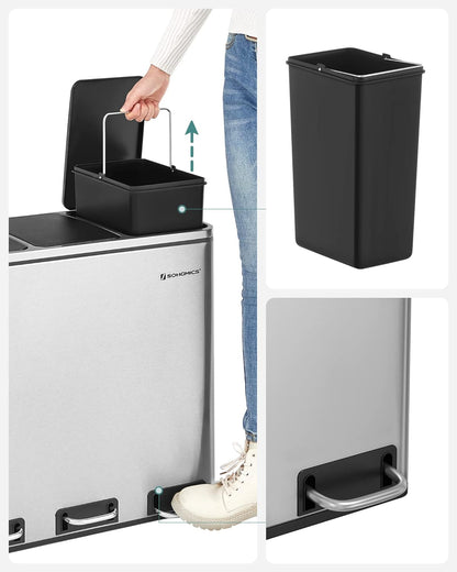 SONGMICS Trash Can