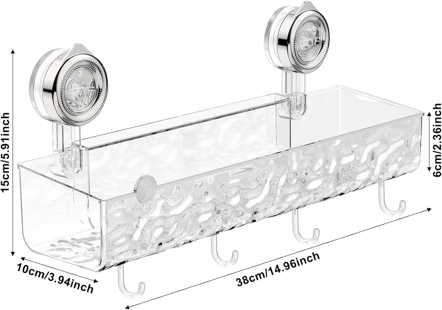 Shower Shelf with Suction Cup (118)