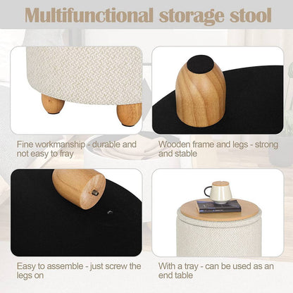 WOLTU Stool with Storage Space