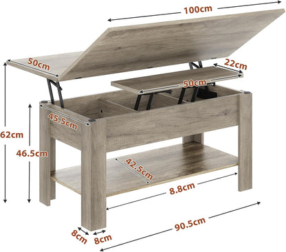 KIMENICH 3-in-1 Lift Top Coffee Table