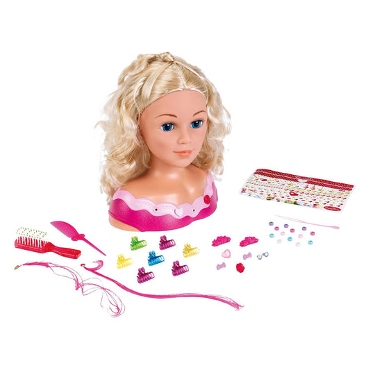Princess Coralie Make up and hairstyling head