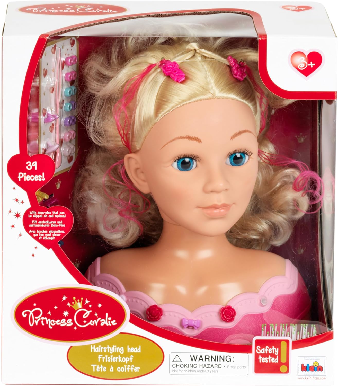 Princess Coralie Make up and hairstyling head