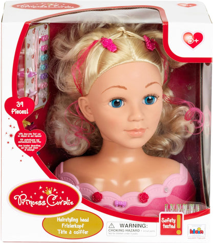 Princess Coralie Make up and hairstyling head