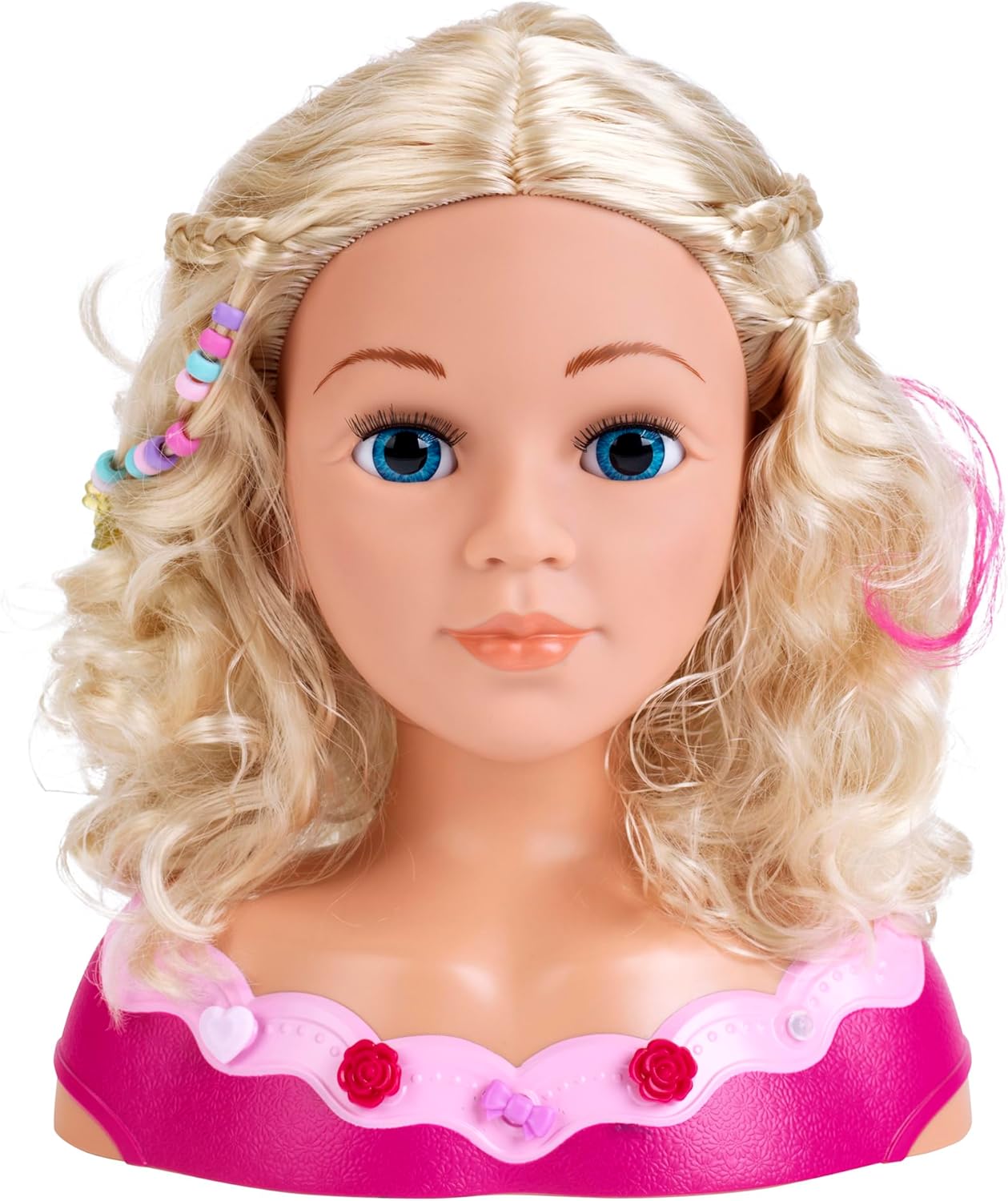 Princess Coralie Make up and hairstyling head
