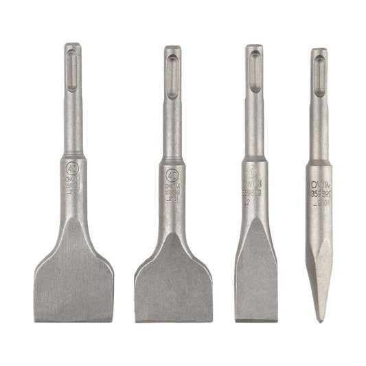 PARKSIDE SDS+ Short Chisel Bits – 4 Pieces