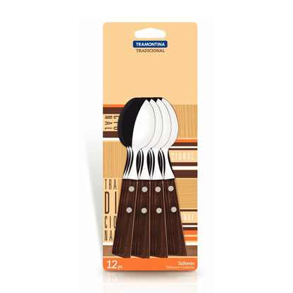 Tramontina 12-Piece Traditional Wooden Spoon Set