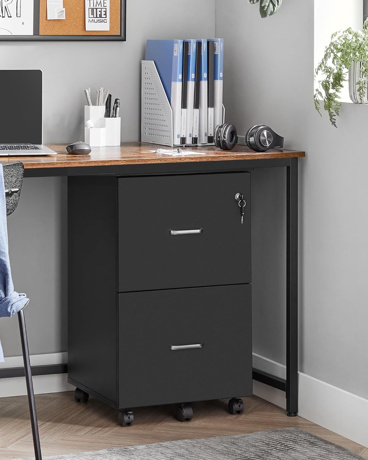 VASAGLE 2-Drawer File Cabinet