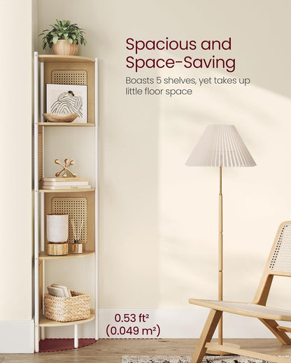 VASAGLE 5-Tier Corner Shelf