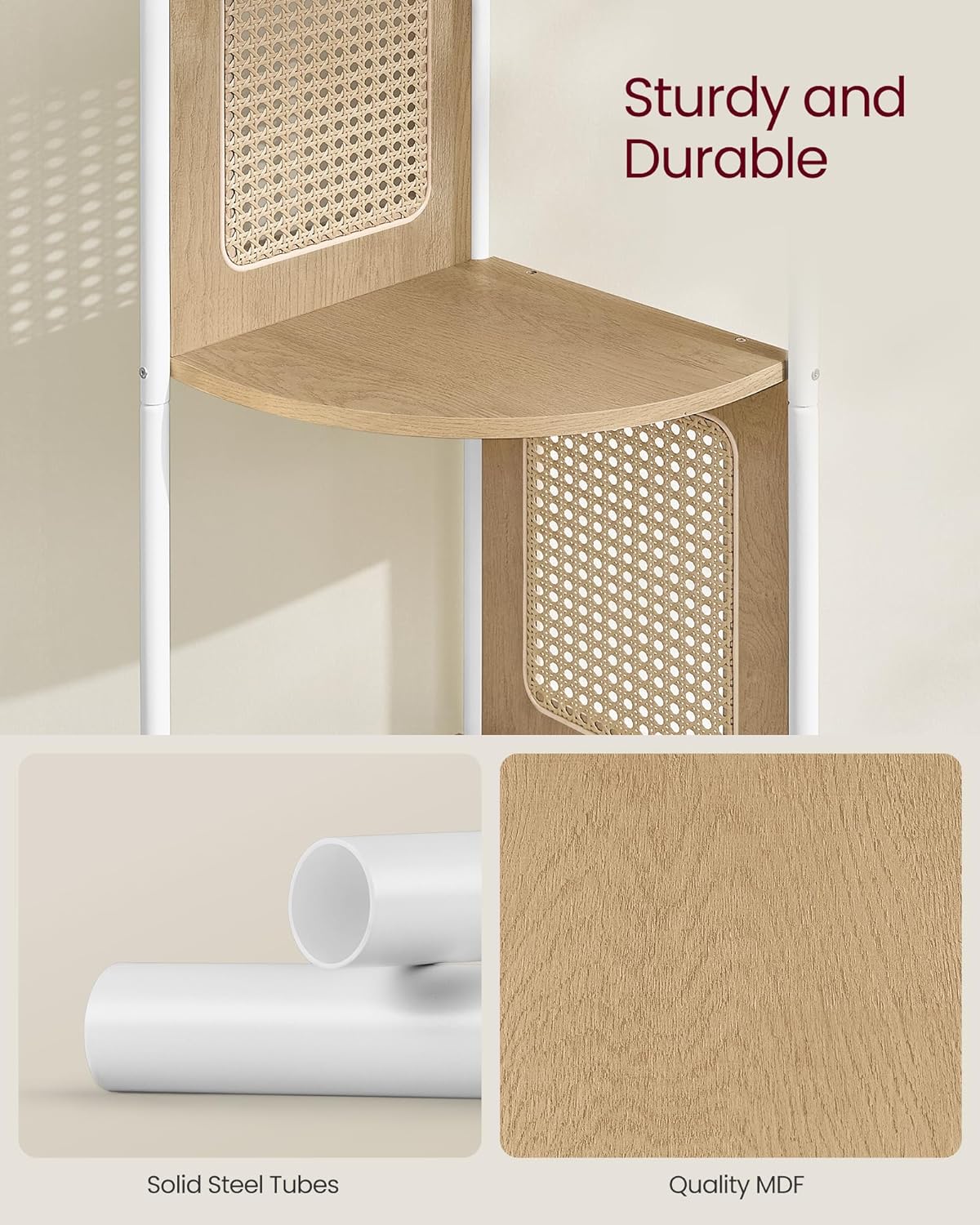 VASAGLE 5-Tier Corner Shelf