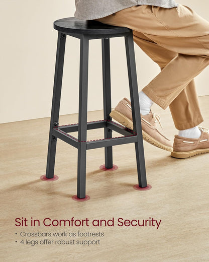 VASAGLE Bar Stools Set of 2