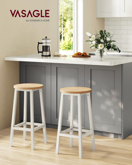 VASAGLE Set of 2 Bar Stools