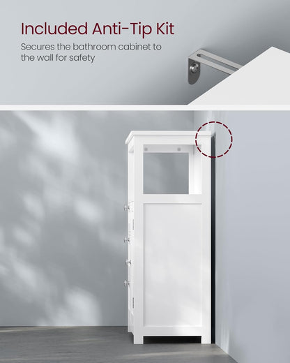 VASAGLE Bathroom Floor Storage Cabinet UBBC542P31V1
