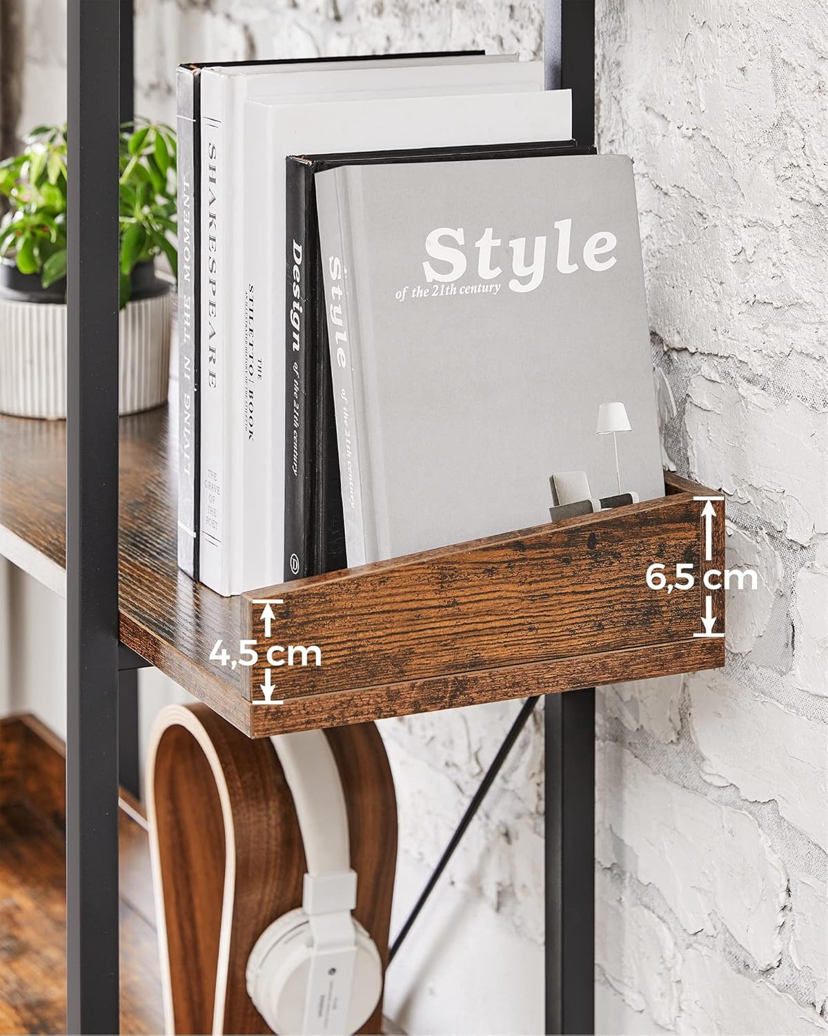 VASAGLE Bookcase, 5-Tier
