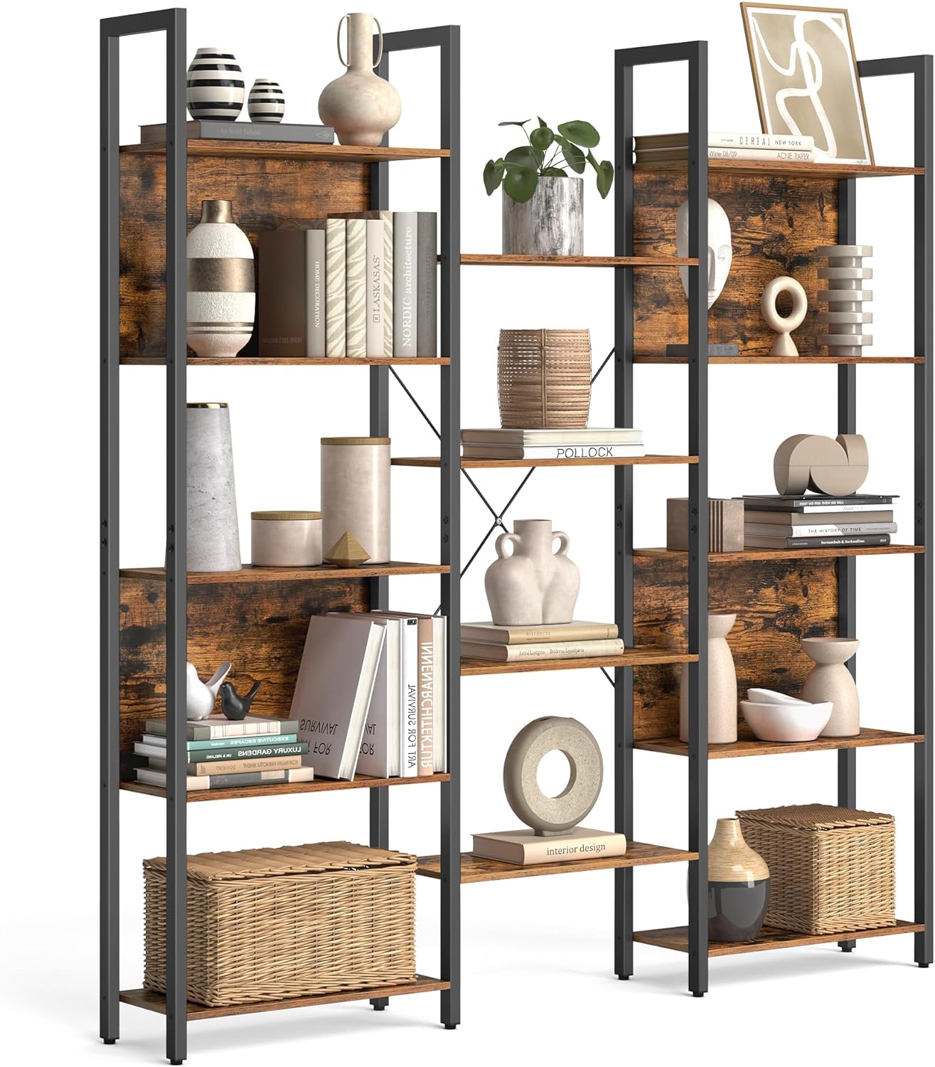 VASAGLE Bookcase 14 Shelves