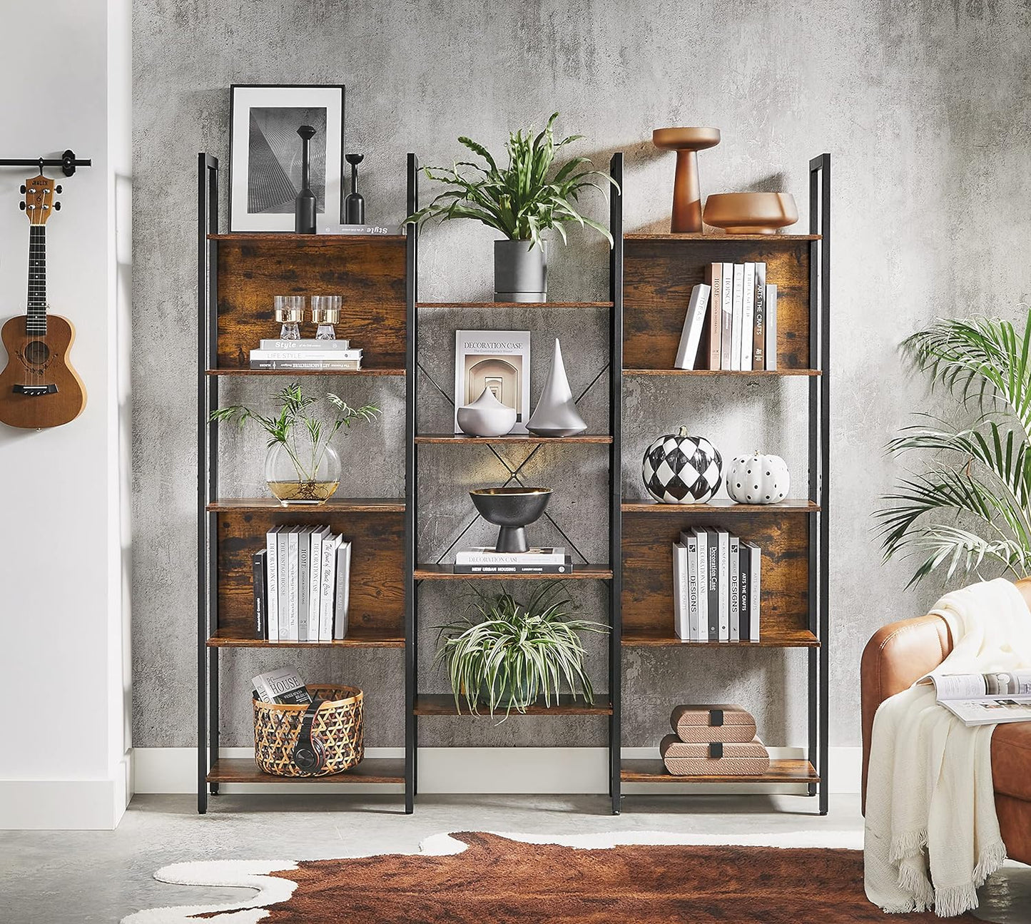 VASAGLE Bookcase 14 Shelves