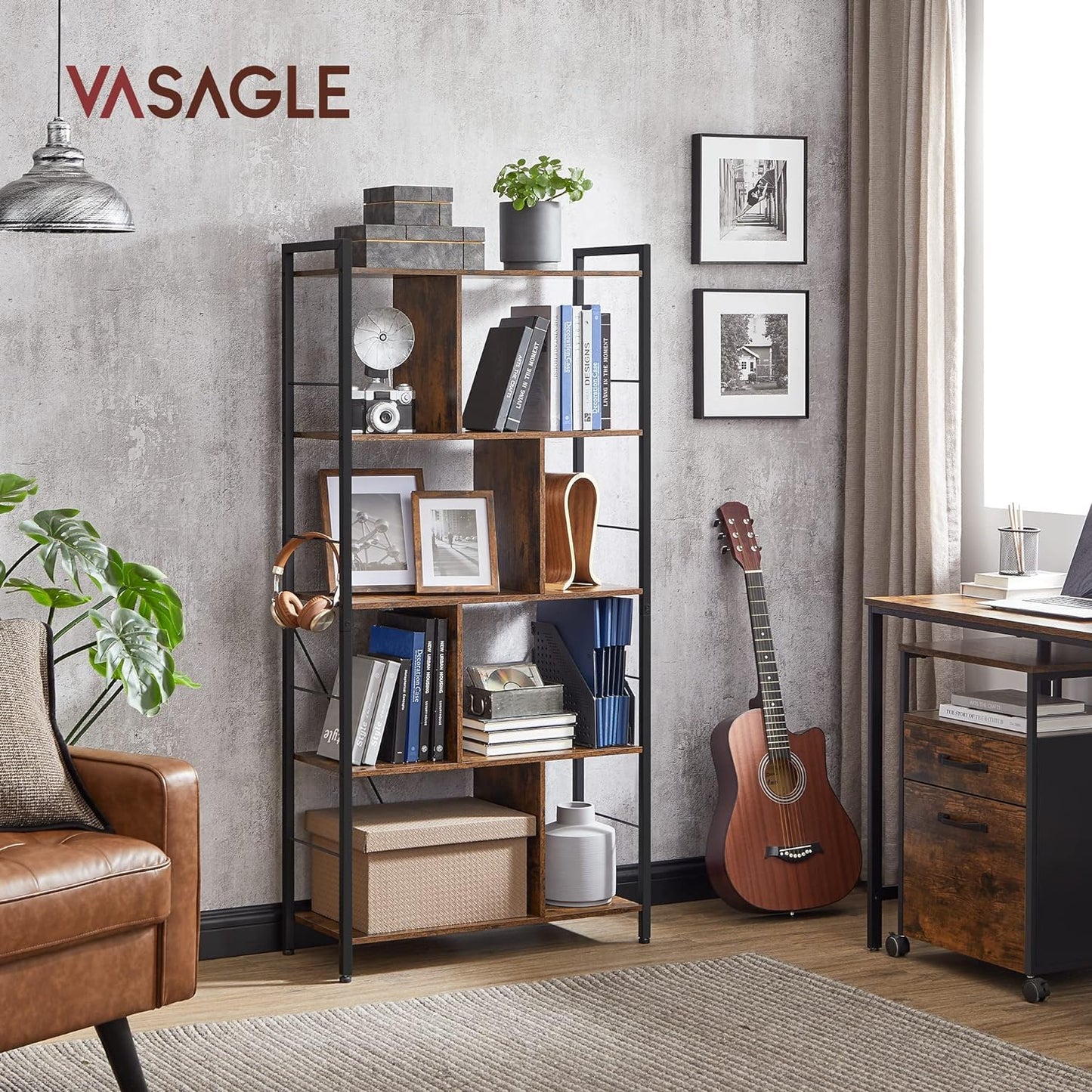 VASAGLE 5 Tier Bookshelf