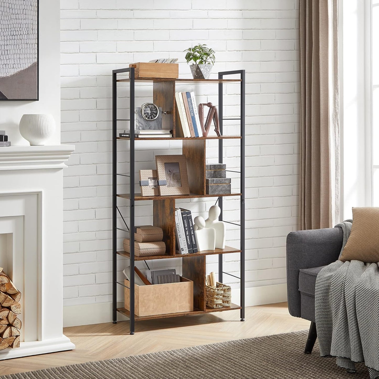 VASAGLE 5 Tier Bookshelf