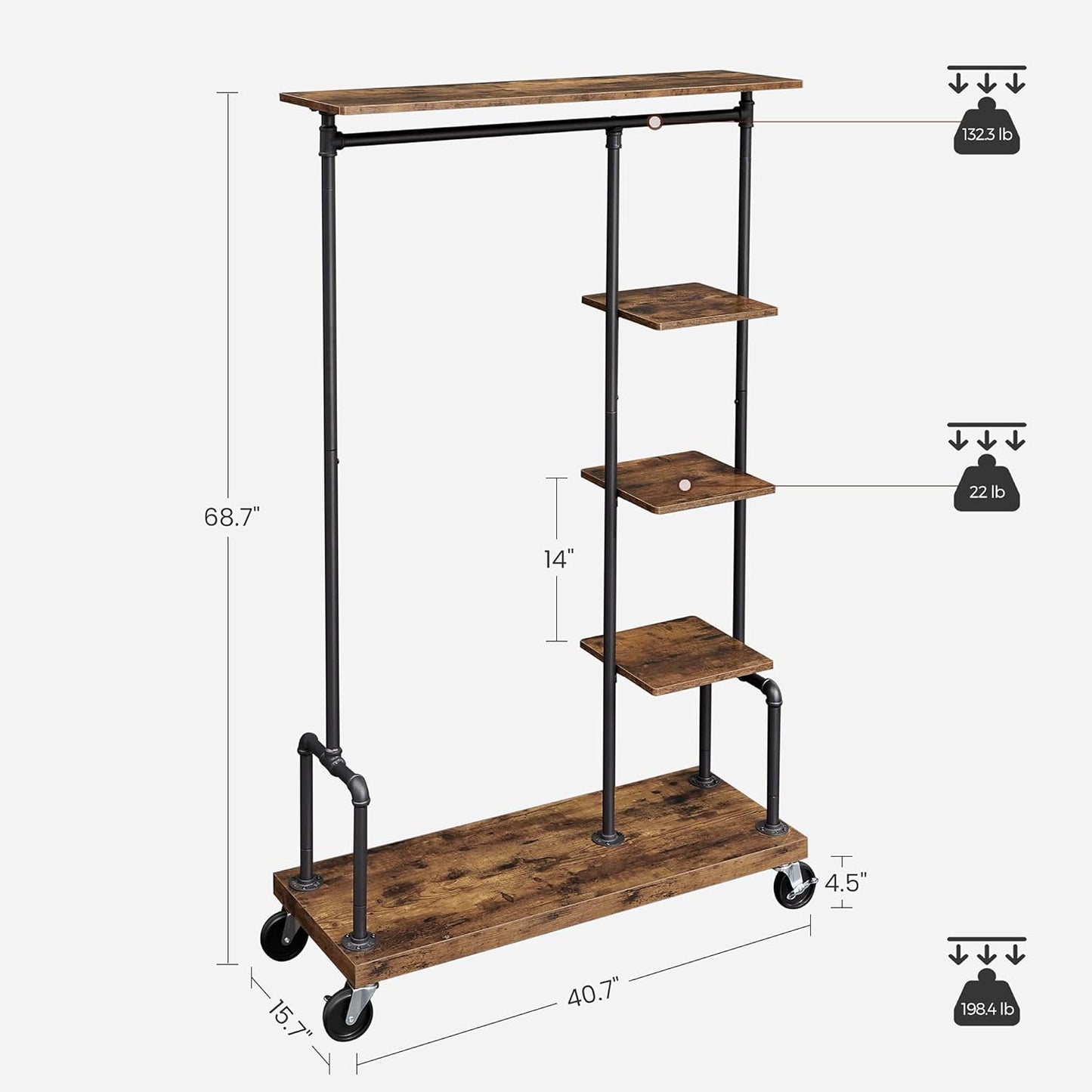 VASAGLE Clothes Rack