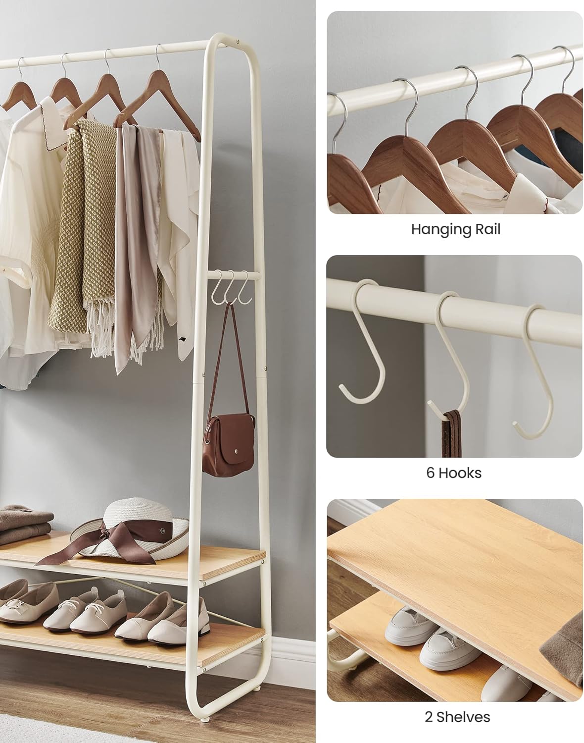 VASAGLE Clothes Rail