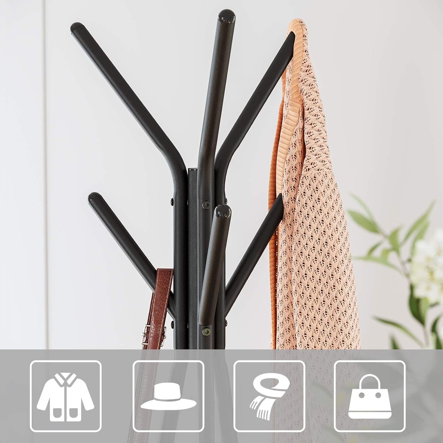 VASAGLE Coat Rack Freestanding