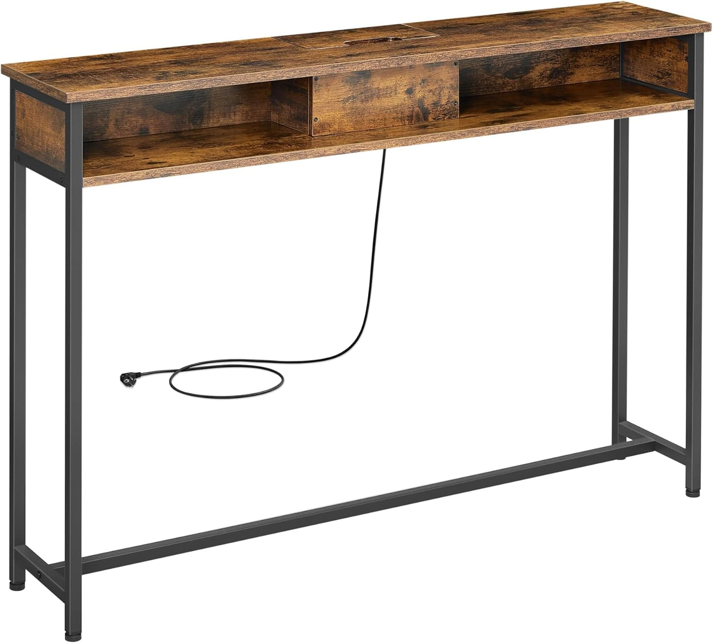 VASAGLE Console Table with Sockets