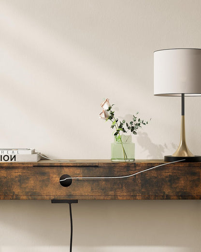 VASAGLE Console Table with Sockets