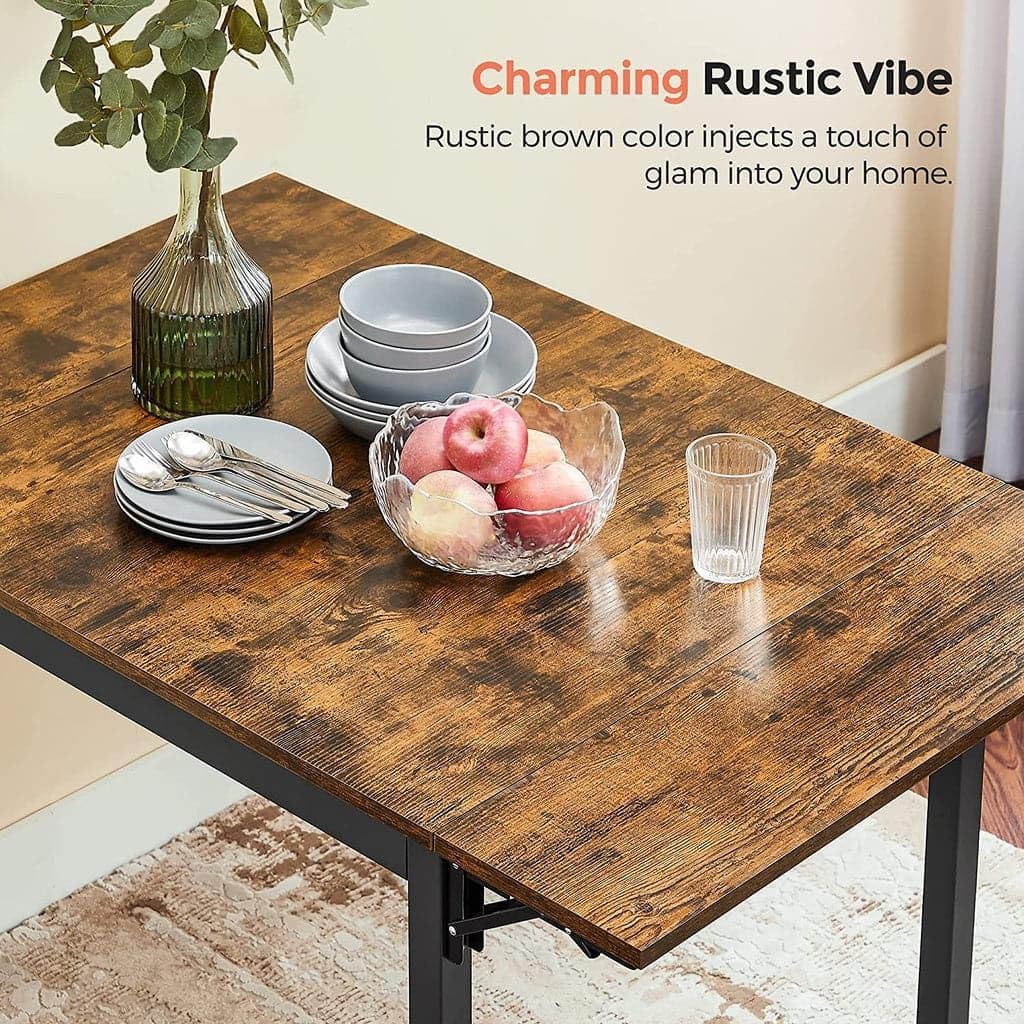VASAGLE Folding Dining Table