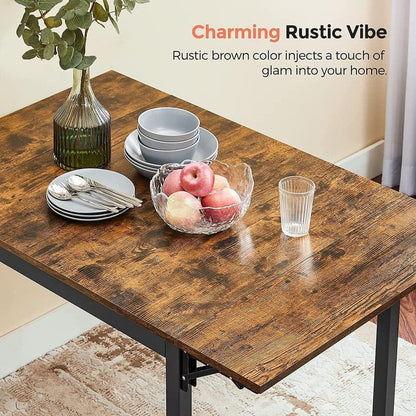 VASAGLE Folding Dining Table