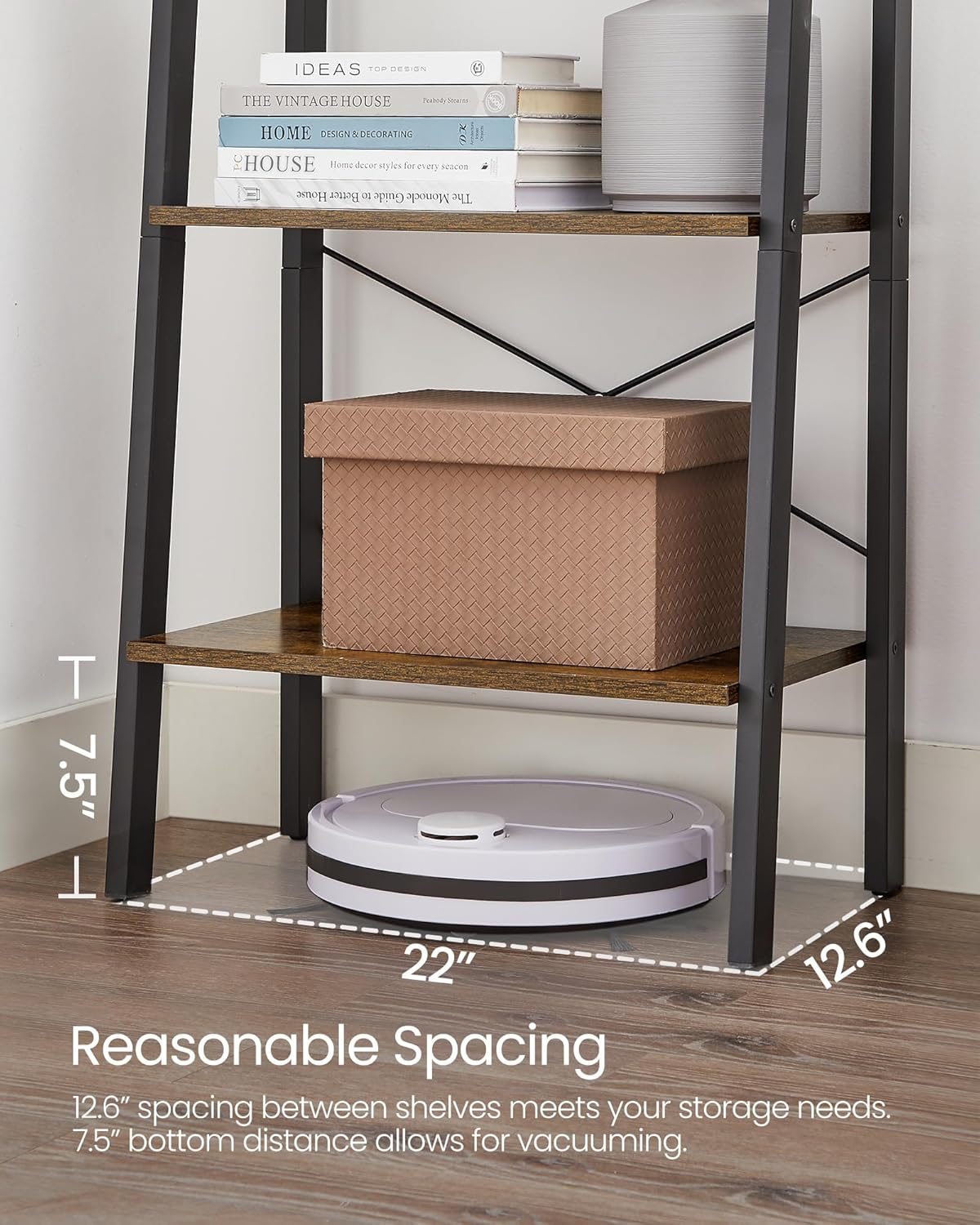 VASAGLE Ladder Shelf, 4-Tier