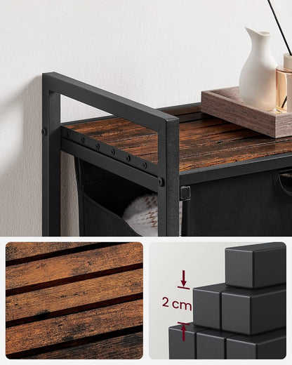 VASAGLE Black Laundry Basket